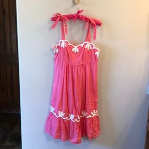 Lilly Pulitzer Cormick Dress Solid Linen Size 10